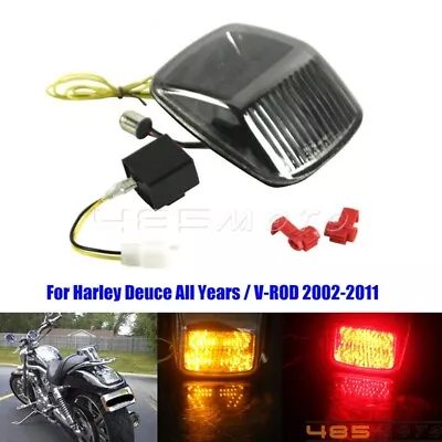 $45.99 • Buy Smoke LED Brake Tail Light Turn Signals Indicator For Harley Deuce / V-ROD 02-11