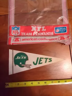 NFL Mini Pennant AFC New York Jets Brand New Freshly Opened Pack Mint Vintage  • $4.99
