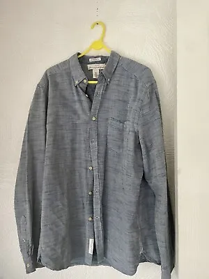 H&M Men’s Logg Regular Fit Light Blue Shirt Size Large  • £8