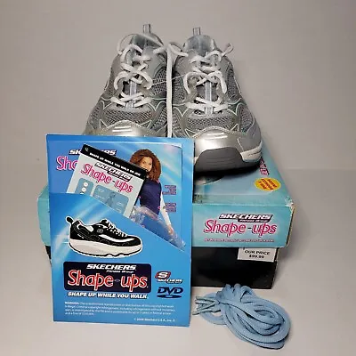 Sketchers Shape Ups In Box Women's Size 10 Gray Blue With Workout DVD Shape-ups  • $89.99