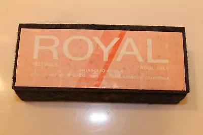 Vintage NOS Royal Felt Chalkboard Eraser • $19.99