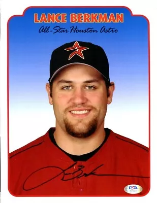 £33.87 • Buy Lance Armstrong Signed Astros All Star Promo Photo 8x10 Autographed PSA/DNA