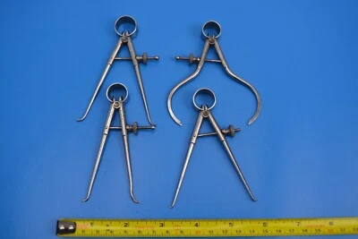 £14.99 • Buy Moore & Wright 3  Dividers / Calipers Inside Outside With Round Leg X 4