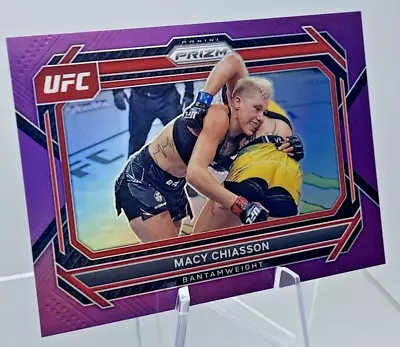 🐳 MACY CHIASSON /149 UFC 2023 Panini Prizm Purple No. 85 ELIGIBLE FOR BONUS • $0.01