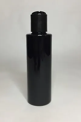 250ml PET Plastic Black Cylindrical Bottles And Black Disc Top Cap ANY AMOUNT • £1.99
