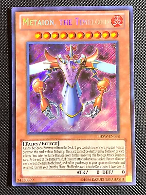Yugioh Metaion The Timelord PHSW-EN098 Secret Rare LP • $3.10
