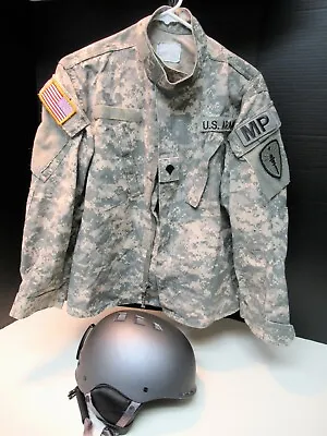 Modern Military Helmet With Free Mp Patch Camo Jacket Both Very Good Condition • $79.23