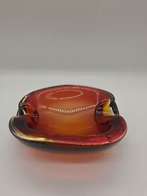 Vintage Murano Glass Red/Orange  Bowl • $16