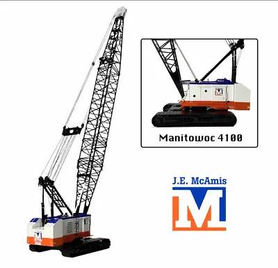TWH 030-1205 Manitowoc 4100 Crawler Crane - JE McAmis (Limited) 1/50 Diecast MIB • $655