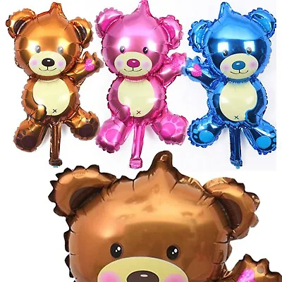 Cute Bear Teddy Baby Shower Foil Balloon Girl Boy  Birthday Party Decoration • $4.95