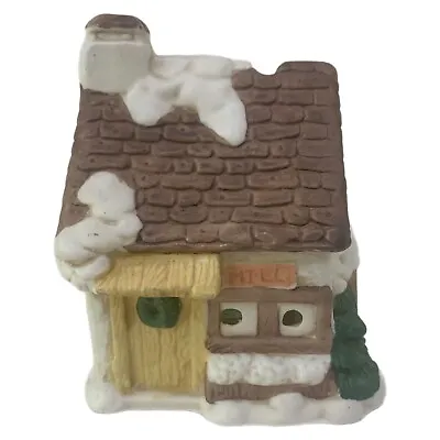 Vintage Porcelain Mill House Christmas Candle Holder Tealight Small Village • $9.89