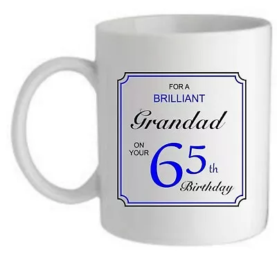 PERSONALISED MENS BIRTHDAY GIFT FOR HIM GRANDAD DAD UNCLE SON MUG 50th 60th 70th • £10.95