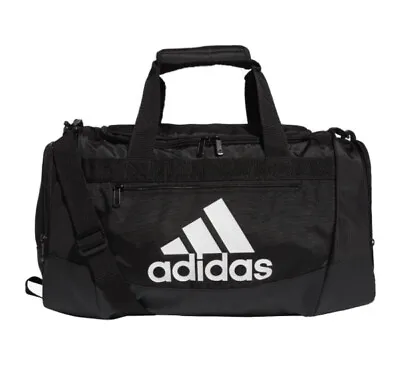 $29.95 • Buy Adidas Agron Defender IV Small Duffel Bag Black/White 5151679 “Brand New”