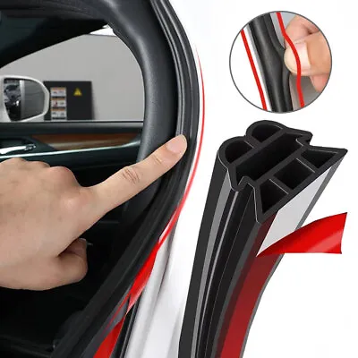 $14.08 • Buy Car Door 3 Layer Rubber Seal Strips Sound Insulation Weatherstrip Accessories 5M