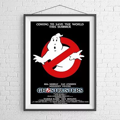 GHOSTBUSTERS CULT ORIGINAL CLASSIC MOVIE POSTER PICTURE PRINT Size A5 To A0 *NEW • $9.95