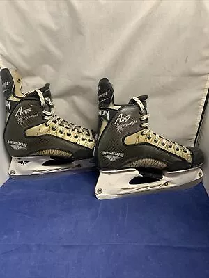 MISSION AMP Flyweight S Series ICE HOCKEY SKATES Adult Size 8.5D • $45