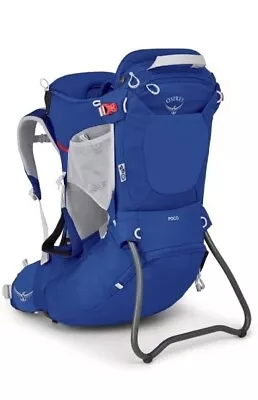 $49.99 • Buy Osprey Poco Child Carrier Backpack Adjustable Lower Zippered Harnes Blue Sky New