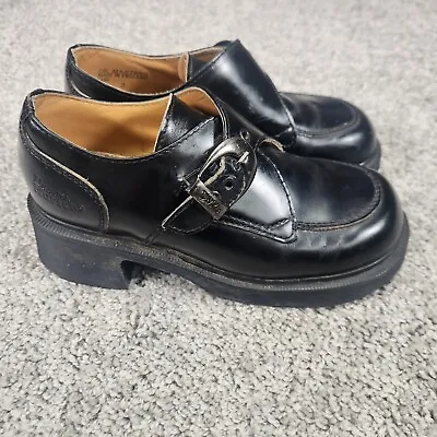 Vintage Dr. Martens Shoes Womens 5 Monk Strap Chunky Sole Made England 90s Y2K • $99.87