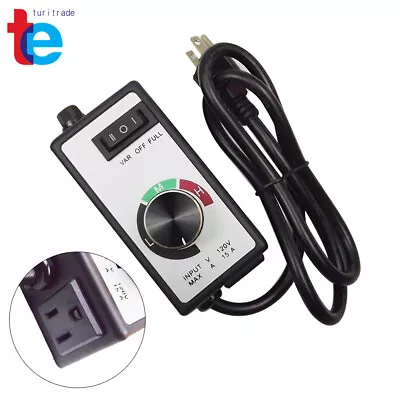 AC 120V Motor Speed Controller For Router Fan Variable Voltage Electric Rheostat • $17.67