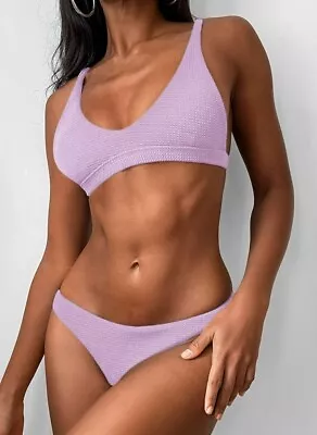 ZAFUL Women's Two Piece Swimsuit Padded Scoop Neck Bikini- Size 8 • $9.34