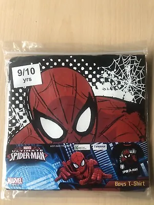 Marvel Ultimate Spider-Man Boys' Black T-Shirt - 9-10 Years. Brand New • £4.99