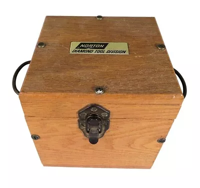 Vintage Solid Oak Square Box • $28