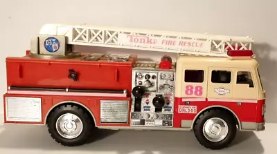 FunRise Vintage Hasbro Tonka Toys Fire Rescue 18in Firefighter Truck Engine #88 • $10.49