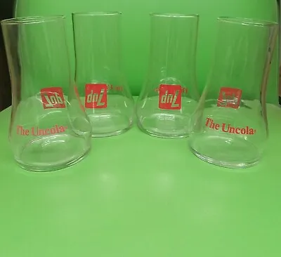 Vintage 7 Up   The Uncola  Upside Down Glass Retro Novelty Glass • $10