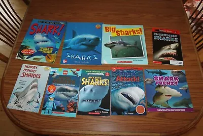 9 Sharks NF Nonfiction Science Readers Books Lot Big Amazing Super Attack Hungry • $9.99