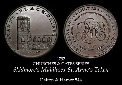 Skidmore's Middlesex St. Anne's Blackfriars Conder Halfpenny D&H 544 Nice • £16.15