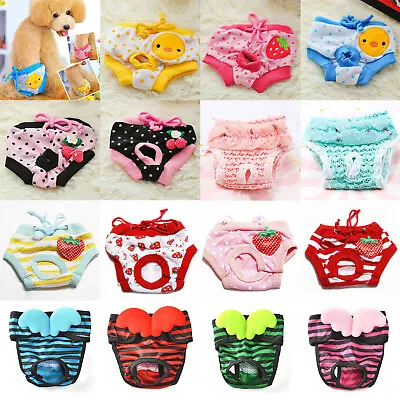 $7.48 • Buy Cat Dog Pet Male Female Nappy Diapers Shorts Sanitary Pants Undies Underpants***