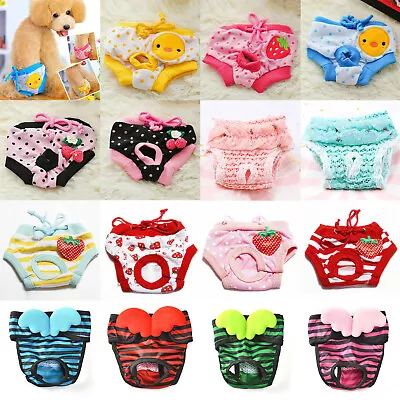 $7.48 • Buy Cat Dog Pet Male Female Nappy Diapers Shorts Sanitary Pants Undies Underpants***