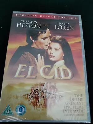 El Cid - Sophia Loren & Charlton Heston (2 Disc Deluxe Edition DVD) New & Sealed • £4.99