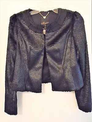 McGinn Ladies Size 6 Black Polyester Faux Fur Lined Jacket Nwts • $35.99