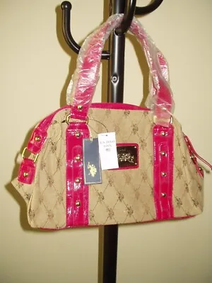 New With Tags U.S. POLO ASSN.  Marilyn  Purse With Pink Straps • $24.25