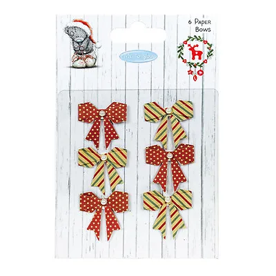 Me To You Christmas Paper Bows For Cards And Crafts • £1.25