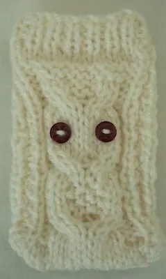 Hand Knitted Mobile Phone Case/Cover/Pouch/Sock   Owl Design 99p • £0.99