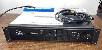 QSC Rmx2450 Power Amplifier RMX 2450 Amp 650@4 Ohm W/ Manual OEM POWER CORD #4 • $499.95