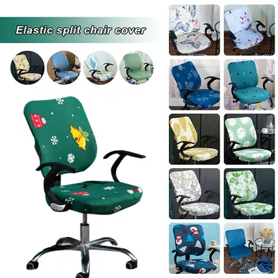 Office Computer Chair Cushion Covers Stretch Swivel Chair Slipcover Seat Cover • $18.51