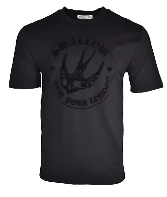 £59.99 • Buy New Mcq Velour Swallow Logo T-shirt New York London Black Alexander Mcqueen Rare
