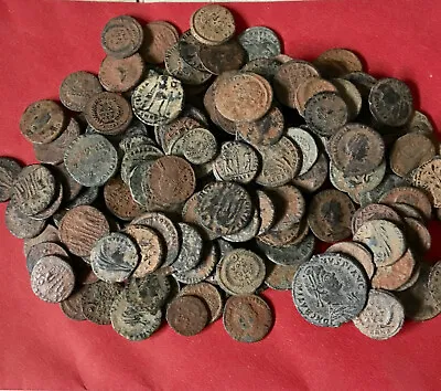 10 Lot Of High Quality Uncleaned Desert Roman Coins From Israel • $199.95