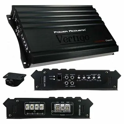 Power Acoustik 6000 Watt Mono Block Ape Amplifier Car Monoblock Amp Lowest Price • £237.99