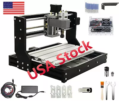 『in US』Upgraded 3018 Pro CNC Router Engraving Laser Machine Milling Cutting Wood • $128