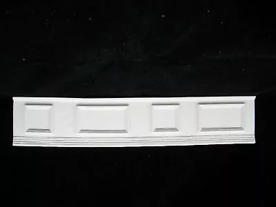 Wainscot Panel  Dollhouse Wall Cast Miniature UMWC5 1pc 1/12 Scale Poly-resin • $9.25