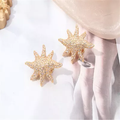 Alexis Bittar Trendy And Cute Versatile Gold Starfish Earrings • $23.18