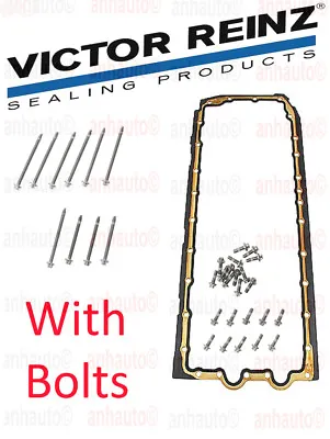 $77.38 • Buy Victor Reinz Oil Pan Gasket Set With Bolts For BMW N52 N53 N54 