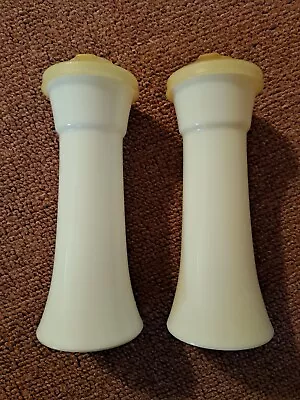 Vintage Tupperware 718-40 Hourglass White Salt & Pepper Shakers  • $19.95