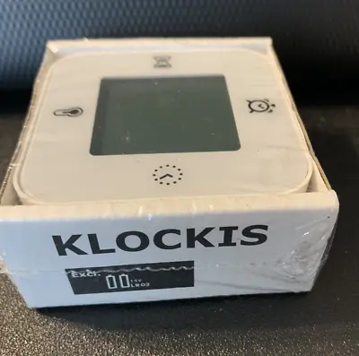 IKEA KLOCKIS Multi-Functional Clock - Thermometer Alarm Timer White NEW • $12.99