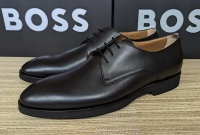 Hugo Boss Jerrard Derby Lt Shoes  Leather Made In Italy Extra Light • £139.99