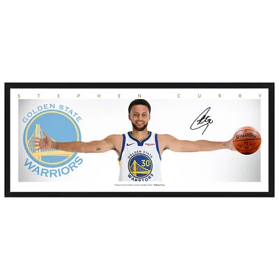 $39.99 • Buy Steph Curry Warriors Wings Signed Framed Poster Lebron Basketball Memorabilia